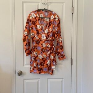 Floral Wrap Dress